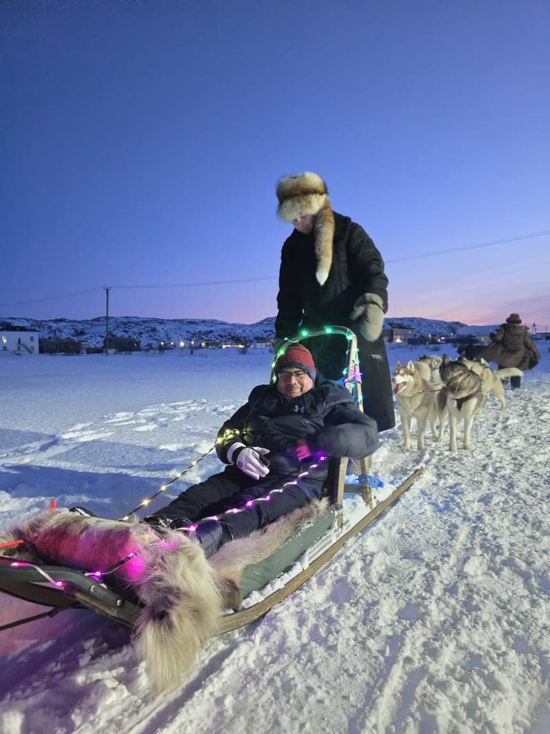 Husky Sledding