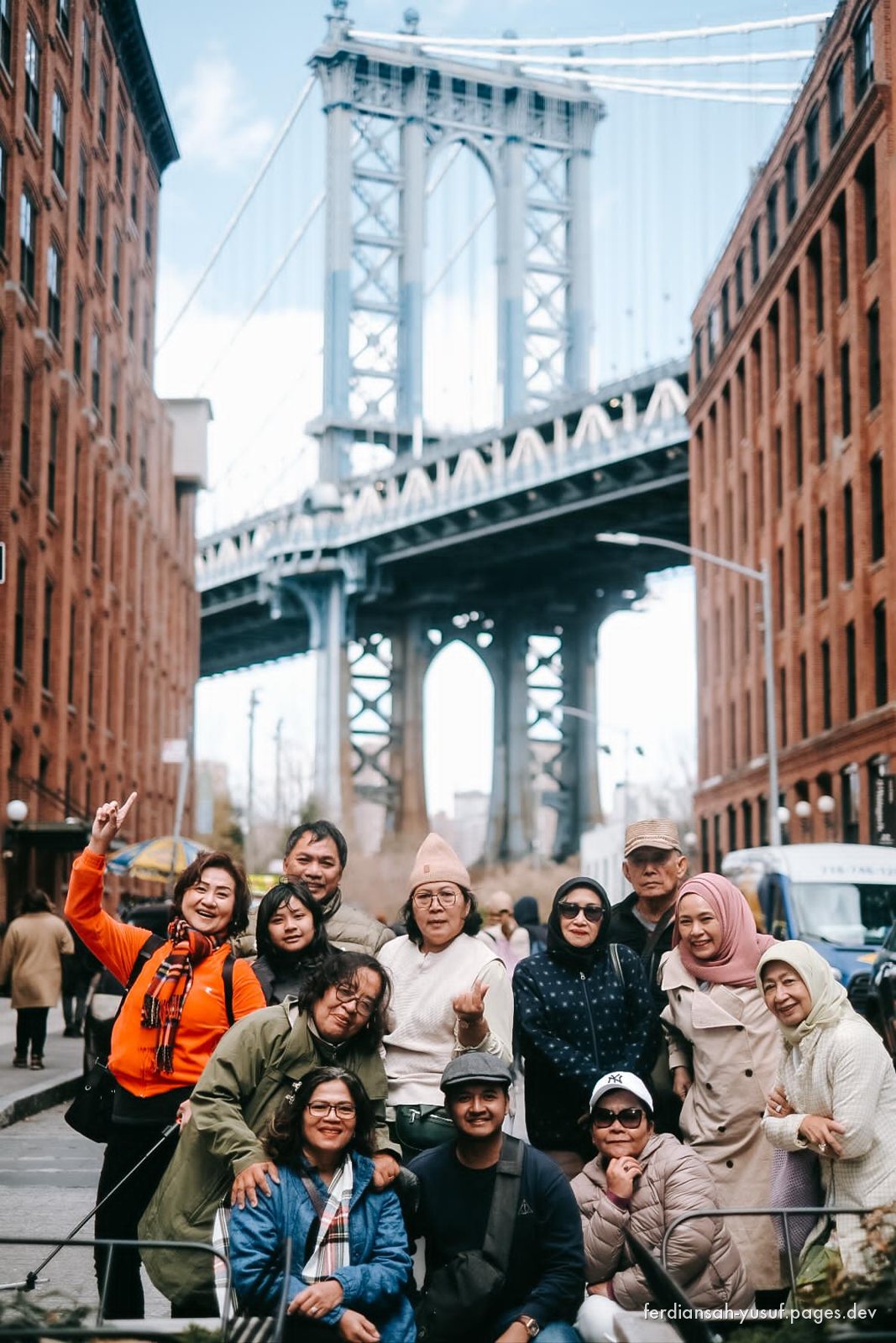 Ferdiansah bersama grup di New York, Amerika Serikat